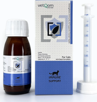 vetQom Kedi Immune Support – Bağışıklık Sistemi Desteği – 60 ml.