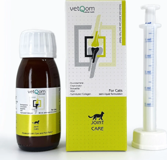 vetQom Kedi Joint Care – Eklem Sağlığı – Ağrı Yönetimi – 60 ml.