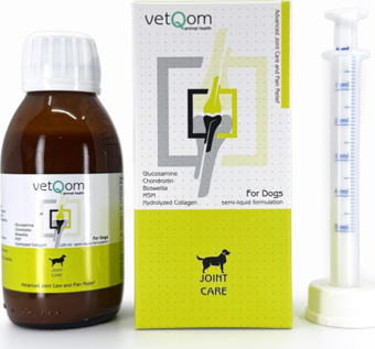 vetQom Köpek Joint Care – Eklem Sağlığı – Ağrı Yönetimi – 120 ml.