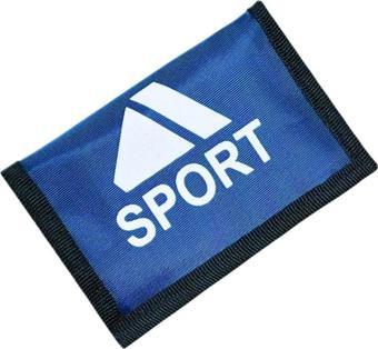 Kids Model Cırt Cırtlı Kapak Fermuar Para Bölmeli Unisex İnterpeks Kumaş Çocuk Spor Cüzdan LACİVERT