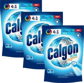 Calgon 4ü1 Arada Ultra Konsantre Toz Kireç Önleyici 750 gr x 3 Adet