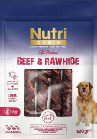 NUTRI CANIN SIĞIR ETLİ SARILI KEMİK 120 GR