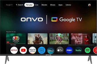 Onvo 50OVF9000UQ 4K Ultra HD 50" 127 Ekran Uydu Alıcılı Google Smart QLED TV