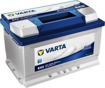 Varta E43 12V 72 Ah 680A Blue Dynamic Akü (Ford-Opel Alçak Tip) (Üretim Yılı: 2024)