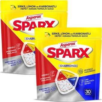 Asperox Sparx Bulaşık Makinesi Kapsülü 30 Yıkama x 2 Adet