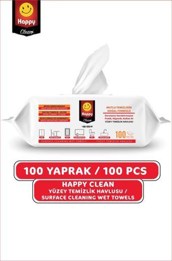 Happy Clean Yüzey Temizleme Havlusu 100 lü