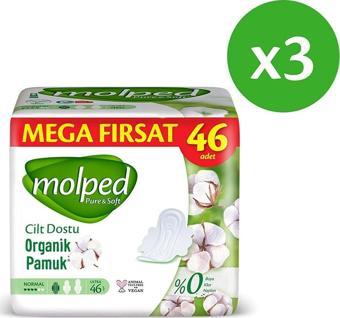 Molped Pure Soft Hijyenik Ped Normal Süper Mega Paket 46 lı x 3 Adet