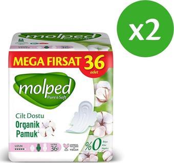 Molped Pure Soft Uzun Avantajlı Mega Fırsat Paketi 36 lı x 2 Adet