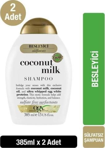 Ogx Besleyici Coconut Milk Şampuan 385 ml x 2 Adet