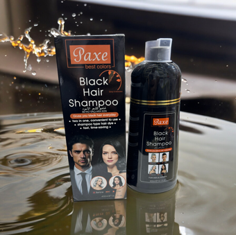 Paxe Best Colors Black Hair Shampoo Beyaz Kapatıcı Şampuan Siyah Renk 400 ml Büyük Boy