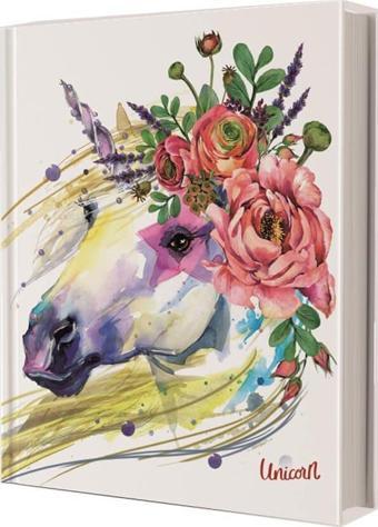 Deffter Unicorn Flower Çizgili Defter 14x20 cm 96 Yaprak 64624-1