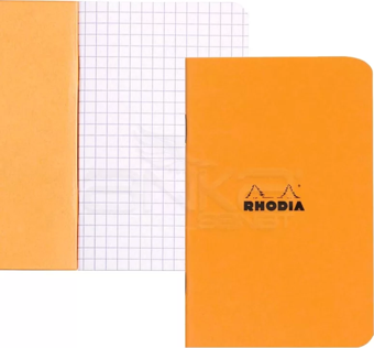 Rhodia Basic Turuncu Kapak Kareli Defter 80g 48 Yaprak 210x297mm