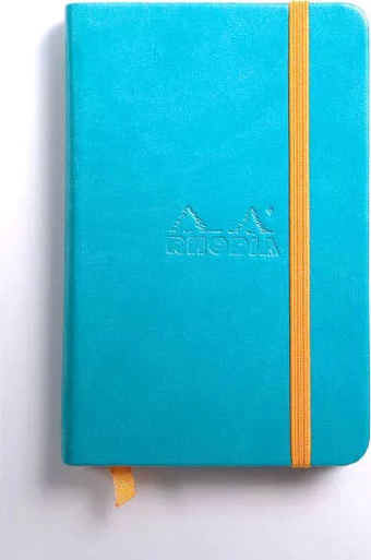 Rhodia Boutique Rodiarama Renkler Italyan Deri Çizgili Defter Turquoise A6 96 Yaprak