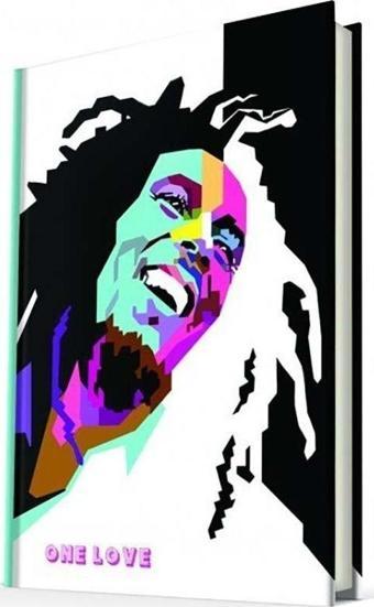 Deffter Popart Bob Marley Sert Kapak Çizgili 14*22 64874-0