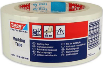 Tesa Yer İşaretleme İkaz Bandı Beyaz 60760-00094-15