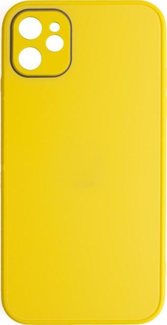 ScHitec Deluxe İphone 12 Mat Kılıf Sarı