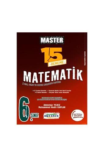 Okyanus Yayıncılık 6. Sınıf Matematik Master 15 Deneme - Okyanus Yayıncılık