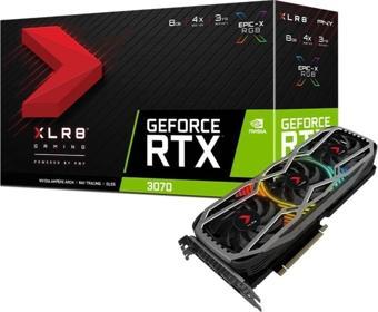 Pny RTX 3070 8GB XLR8 Gaming Revel Epic-X RGB Triple Fan LHR 8GB GDDR6 256 Bit Ekran Kartı