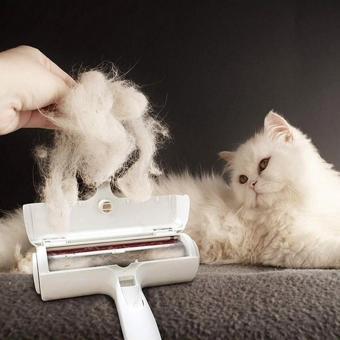 EveFix Hazneli Kedi Köpek Evcil Hayvan Kazak Kıyafet Elbise Halı Yatak Tüy Temizleyici Kıl Toz Toplayıcı