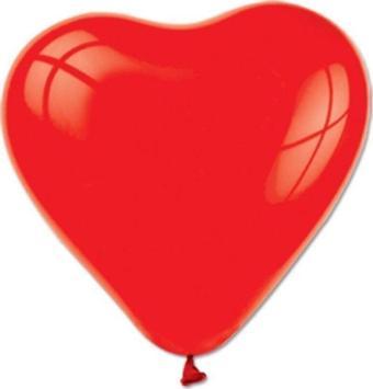 EveFix Kalp Şekilli Balon 12 Inc Kalp Balon Kırmızı Kalp Balon 20 Adet Kırmızı Balon