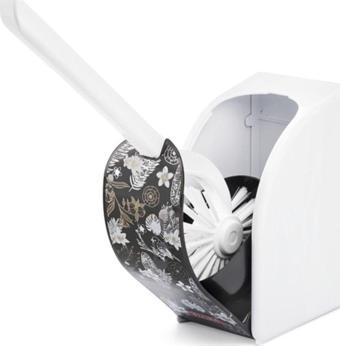 EveFix Wc - Tuvalet Fırçası Çiçek Desenli