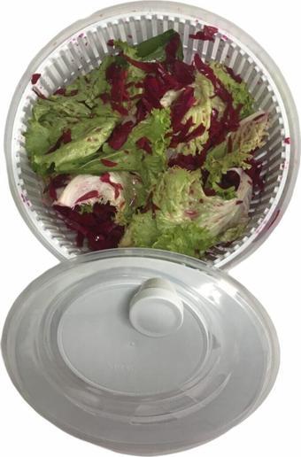 EveFix Salata Sebze Kurutucusu 4.5 Lt Koyu Krem Salata Ve Sebze Kurutucu