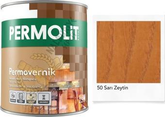 Permolit Sentetik Vernikli Ahşap Koruyucu Boya SARI ZEYTİN 2.5 Lt.