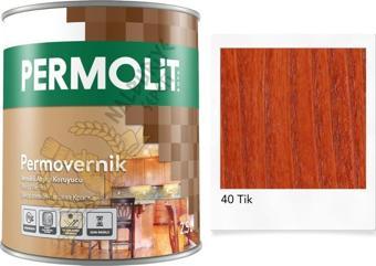 Permolit Sentetik Vernikli Ahşap Koruyucu Boya TİK 0.75 Lt.