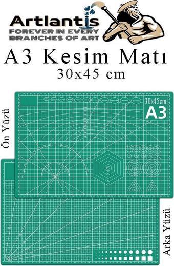 Kesim Matı A3 30x45 cm Çift Taraflı 1 Adet Çizim Matı Kesme Madı Kesim Tablası Kesim Altlığı