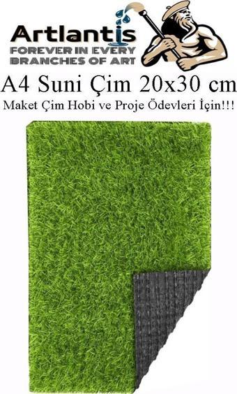 Yapay Çim A4 20x30 cm 1 Adet A4 Boyutunda Maket Çim Dekorati Yapay Çim Halı Teraryum Suni Çim