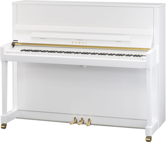 KAWAI K-300 WH/P  122 CM Parlak Beyaz Duvar Piyanosu