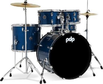 PDP Drums centerstage 20'' 5-Parça Akustik Davul Seti (Royal Blue Sparkle)