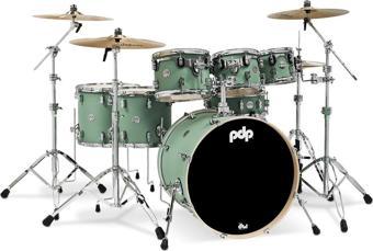 PDP Drums Concept Akçaağaç 7-Parça 22" Akustik Davul (Satin Seafoam)