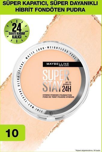 Maybelline New York Superstay Hibrit Pudra & Fondöten - 10