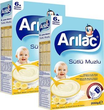 Arılac Instant Ek Gıda Sütlü Muzlu 200 gr x 2 Adet