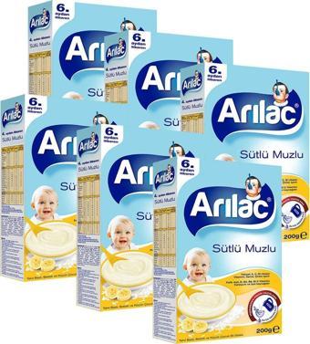 Arılac Instant Ek Gıda Sütlü Muzlu 200 gr x 6 Adet