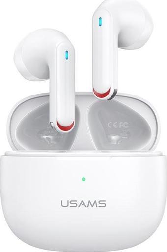 Usams NX10 Çift Mikrofonlu BT5.2 TWS Bluetooth Kulaklık-Beyaz