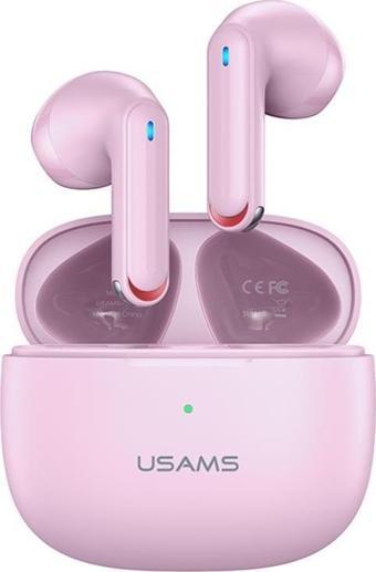 Usams NX10 Çift Mikrofonlu BT5.2 TWS Bluetooth Kulaklık-Pembe