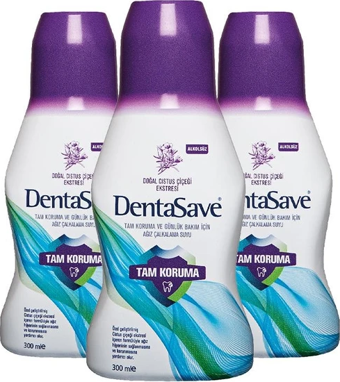 Dentasave Cistus Çiçeği Ekstreli Ağız Bakım Suyu 300 ml x 3 Adet