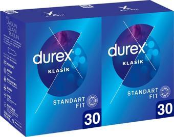 Durex Klasik Kondom 30 lu x 2 Adet