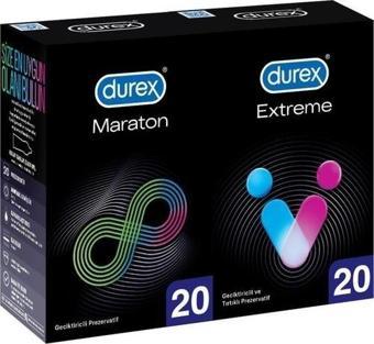 Durex Maraton Prezervatif 20 li + Extreme 20 li