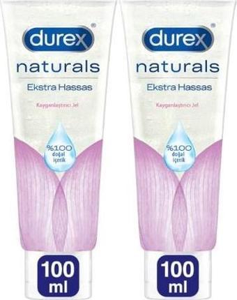 Durex Naturals Ekstra Hassas Kayganlaştırıcı Jel 100 ml x 2 Adet