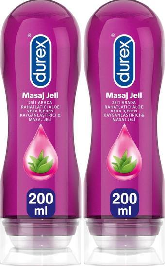 Durex Play Masaj Jeli ve Kayganlaştırıcı Aloe Veralı 200 Ml x 2 Adet