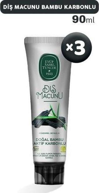Eyüp Sabri Tuncer Doğal Bambu Aktif Karbon Diş Macunu 90 ml x 3 Adet