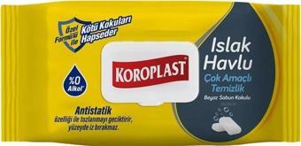 Koroplast Çok amaçlı Beyaz Sabun Kokulu Islak Havlu 100 lü