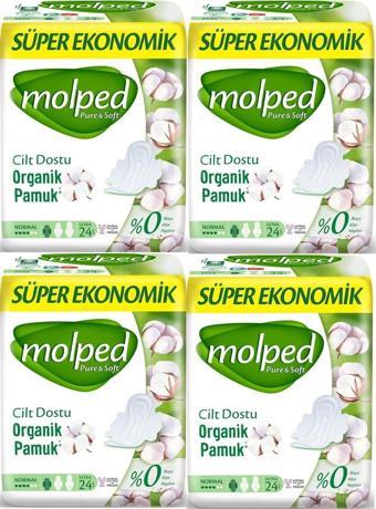 Molped Pure & Soft Normal Süper Ekonomik Ped 24 lü x 4 Adet