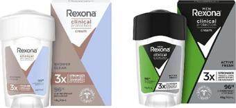 Rexona Clinical Protection Kadın ve Erkek Stick Deodorant Seti 45 ml