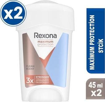 Rexona Maximum Protection Cream Clent Scent 96 Saat 45 ml x 2 Adet