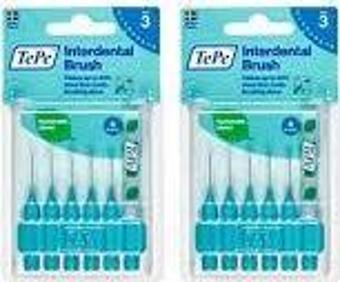 Tepe Interdental Brush Arayüz Fırçası Mavi 0.6 mm 6 lı x 2 Adet