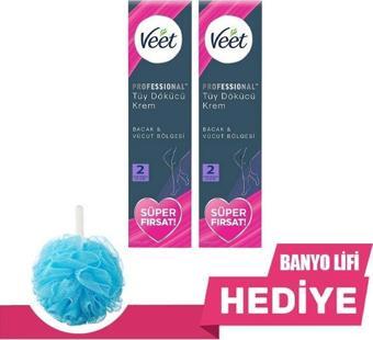 Veet Professional Tüm Ciltler Tüy Dökücü Krem 200ml x 2 Adet(Hediyeli)